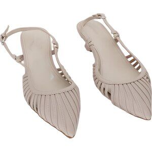 Calvin Klein Movella Slingback Kitten Heel Pumps Light Natural Nude US 9M